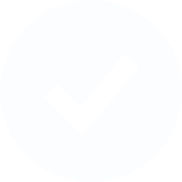 Haken-Symbol in weißem Kreis – symbolisiert Bestätigung oder Erfolg