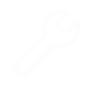 Weißes Icon eines Schraubendrehers – symbolisiert Handwerk und Facharbeit