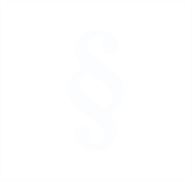 Weißes Icon eines Paragraphen-Symbols – symbolisiert Kanzleien und Anwälte