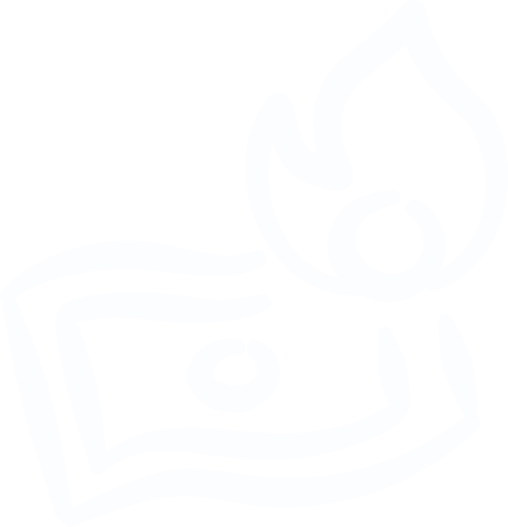 Weißes Icon eines brennenden Geldscheins – symbolisiert Kostenfalle