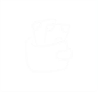 Weißes Icon eines Portemonnaies – symbolisiert Finanzen und Zahlungsverkehr