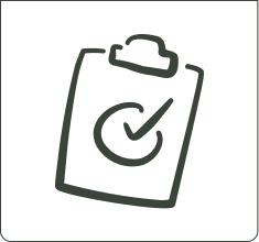 Grünes Icon eines Klemmbretts mit Check-Haken – symbolisiert Aufgabenmanagement